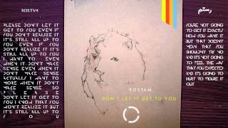 Rostam  Dont Let it Get to You Lyric Video [upl. by Misti]