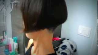 Nape buzz fresh trim  short bob  ear level [upl. by Faun]