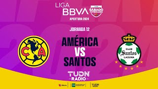 EN VIVO 🔴 AMÉRICA VS SANTOS  JORNADA 12  LIGA MX APERTURA 2024 [upl. by Eittah564]