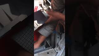 CHANGING AIR FILTER OF TOYOTA ETIOS shorts trending automobile mechanic carjapan [upl. by Ossy916]