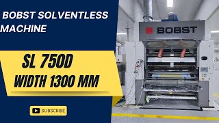 BOBST solventless lamination machines [upl. by Evilc]