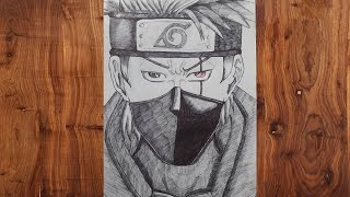 How to Draw Kakashi Hatake stepbystep One Piece  Anime drawing Easy Anime art  Naruto [upl. by Muire614]