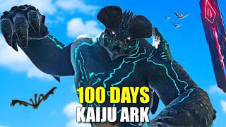 I Spent 100 Days in Kaiju ARK But with 10x Spawn Rates [upl. by Nahpets845]