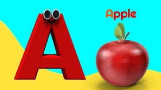 A for apple  अ से अनार  abcd  phonics song  a for apple b for ball c for cat  abcd song  abcde [upl. by Imuya]