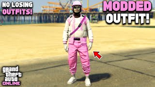 GTA 5 Online Easy Pink Joggers Modded Outfit With Glitched Armor No Transfer [upl. by Nena]