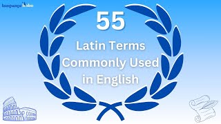 55 Latin WordsPhrases Commonly Used in English with translations and explanations [upl. by Arahk]