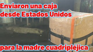 Enviaron una caja desde Estados Unidos para la madre cuadripléjica [upl. by Notslar928]