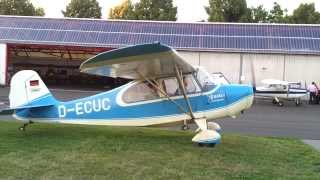 Aeronca Champion Engine Start Up [upl. by Abra797]