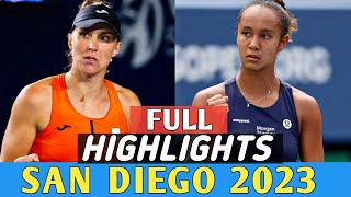 Leylah Fernandez vs Haddad Maia Wta San Diego 2023 Round 1  Full Match Highlights [upl. by Graehme]