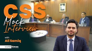 CSS Mock Interview  Ali Samiq  Tips amp Tricks  World Times Institute  Full Mock Interview [upl. by Helprin]