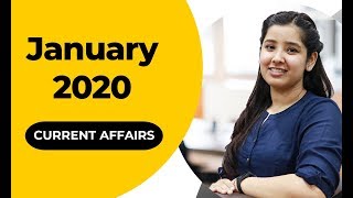 Current Affairs  January 2020  Monthly Current Affairs 2020 [upl. by Eicyac]