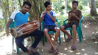 Ae Neela Warala Peerala  Flute and Getabera Cover [upl. by Hsetirp]