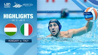 Hungary vs Italy Highlights  Bronze Medal Match  European Water Polo Championships 2024 [upl. by Krum650]