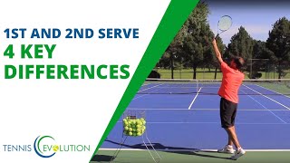 Tennis Serve Key Differences Between The 1st and The 2nd Serve [upl. by Richara36]