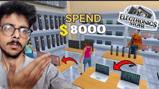 I spend 8000 dollars and modify My shop  electronic store simulator Hindi Part2 [upl. by Sonstrom228]