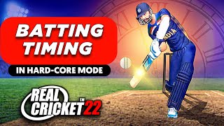 Real Cricket 22  Batting timing Tips Rc22 mai timing kaise karen [upl. by Karna]