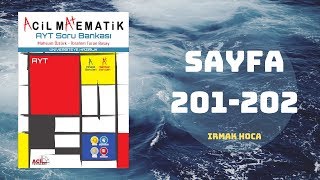 ACİL MATEMATİK AYT ÇÖZÜMLERİ SAYFA  201202 2019 [upl. by Yoc]