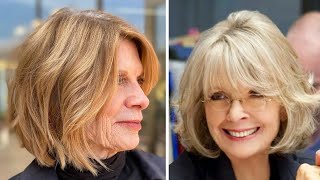 Gorgeous Short Bobs for Older Women with Style  Best Layered Bob Haircuts for Women Over 50 [upl. by Ahsino]