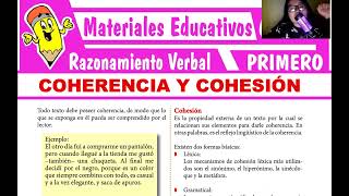 TEMA 13  COHERENCIA Y COHESIÓN  RAZONAMIENTO VERBAL PRIMERO DE SECUNDARIA [upl. by Ahsyat]