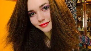 Prim ASMR Crimping My Hair 💛 [upl. by Atinaej275]