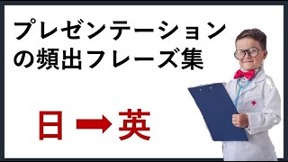 英語ビジネスフレーズ プレゼンテーション編 英語リスニング聞き流し 頻出表現の決定版） [upl. by Edieh234]