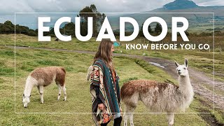 15 Things You Need to Know Before Visiting Ecuador [upl. by Annalise]