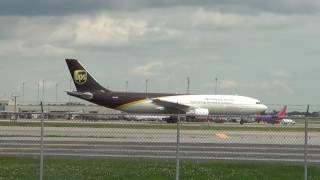 UPS A300 takeoff from Louisville [upl. by Lucrece]