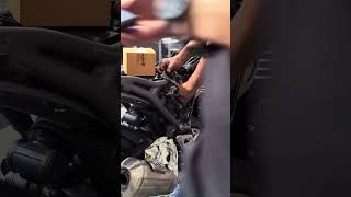 Triumph speed 400 oil filter change speed400 triumphspeed400 [upl. by Aronle]