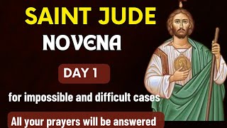 SAINT JUDE NOVENA 2023  Novena to Saint Jude Day 1 Patron Saint of impossible and desperate cases [upl. by Einnus]