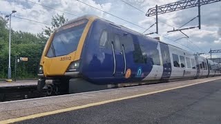 class 331 112 departs Earlestown Station [upl. by Ahsilet]