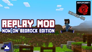 REPLAY MOD is now on BEDROCK EDITION  ReplayCraft Addon [upl. by Rusel]