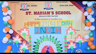 👉St Mariams School nawahata 26 jan 2024 happyrepublicday schoolproject viralvideo schoollife [upl. by Enaffit]