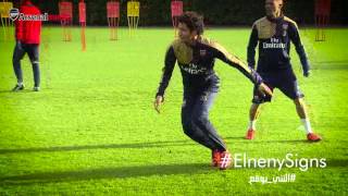 Mohamed Elneny trains with his new Arsenal teammates [upl. by Jelle]