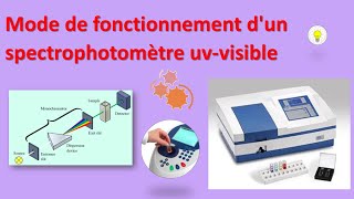 spectroscopie uvvisible 6  mode de fonctionnement dun spectrophotomètre uvvisible [upl. by Notfol679]