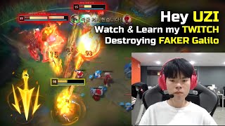 When DEFT Twitch meet FAKER Galilo at KR HighElo [upl. by Anifares138]