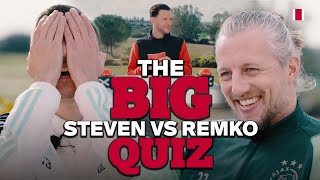 THE BIG AJAX QUIZ  Steven Berghuis 🆚 Remko Pasveer  ‘They threw it in the water…’ 😅👔 [upl. by Palestine618]