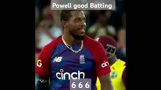 Name a more powerful ballstriker Powell good Batting 🥀🏏cricket cricketlover cricketlover332 [upl. by Oralla]