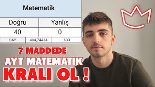 7 Maddede AYT Matematik Kralı Ol   En Hızlı Net Arttırma Taktikleri [upl. by Nnhoj452]