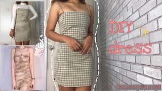 THRIFT FLIP  DIY 3 BODYCON DRESS [upl. by Acissaj893]