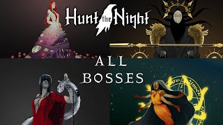 Hunt The Night All Bosses amp Hunts  Endings No Commentary [upl. by Leiuqese]