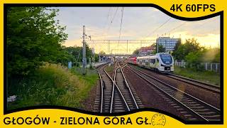 CABVIEW Sprinter quotJan Wyżykowskiquot Głogów ➡️ Zielona Góra Główna  4K 60fps prędkość [upl. by Avika]