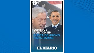 Bill Clinton y Barack Obama buscan más votos para Kamala Harris  El Diario [upl. by Allyson]