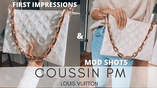 THE NEW LOUIS VUITTON COUSSIN BAG REVIEW amp DETAILS  LV COUSSIN PM [upl. by Ahsaz]