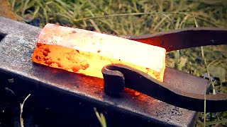 SMELTING AND FORGING BLOOMERY IRON Trollsky Knifemaking [upl. by Burchett]