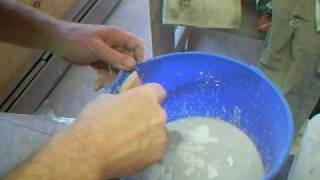 SIMON LEACH  Making a plaster bat for drying out wet clay 2 [upl. by Reifel113]