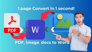 How to convert image PDF to word file কিভাবে ইমেজ PDF Text থেকে Word এ কনভার্ট করা যায় [upl. by Honeywell]