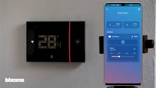 Smarther with Netatmo  the connected thermostat of BTicino Use with Home  Control App [upl. by Ardnasirhc428]