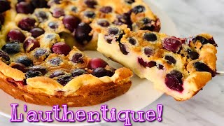 L’AUTHENTIQUE RECETTE DU CLAFOUTIS AUX CERISES MOELLEUX🍒 Facile et Rapide Deli Cuisine [upl. by Namyl370]