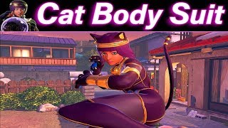 Street Fighter 5 mods Menat cat bodysuit [upl. by Kilmarx]