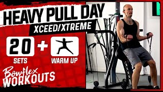 Bowflex XTREME HEAVY PULL Day Workout  25 sets of Back Biceps amp Obliques XCEED PR3000 [upl. by Livvyy]